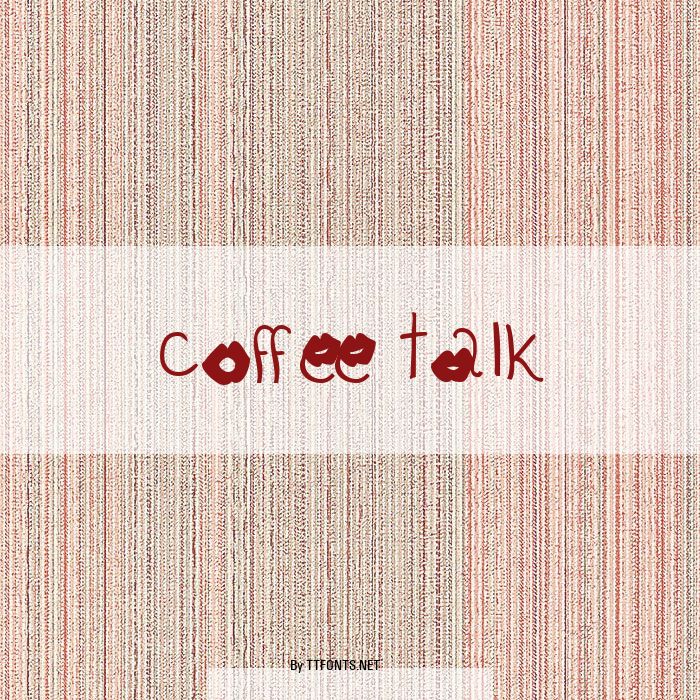 coffee talk example